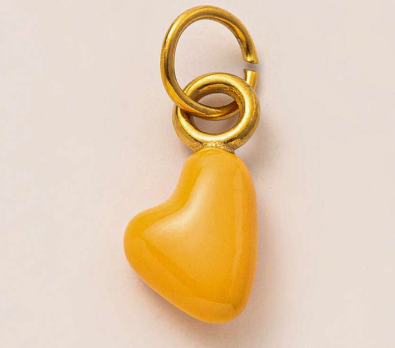 Birth Month Heart Charms