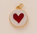"Liebesstempel"-Münz-Emailleschmuck